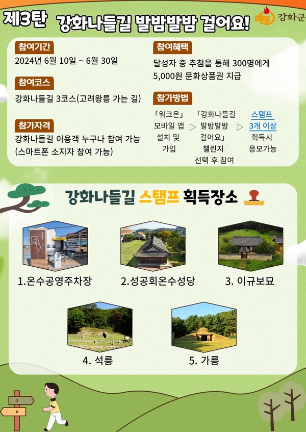 ‘강화 나들길 발밤발밤 걸어요’ 챌린지 진행