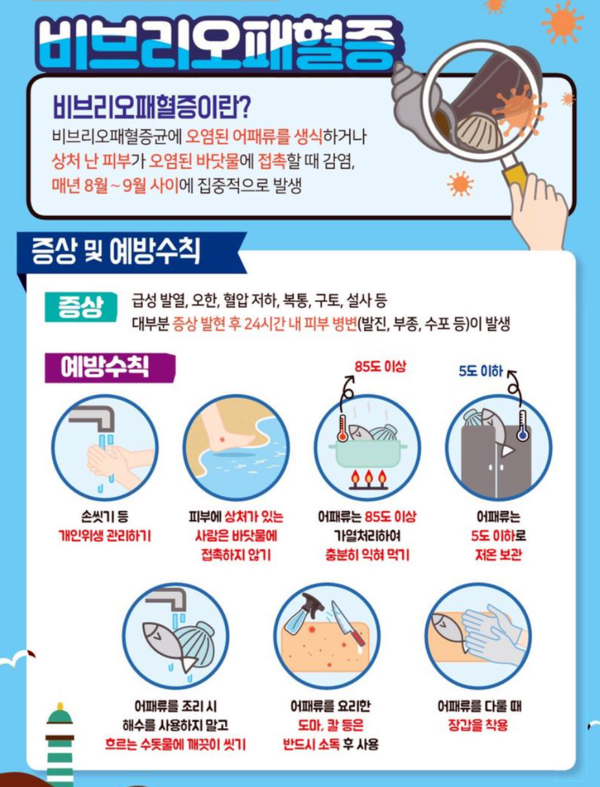 비브리오패혈증 주의 당부
